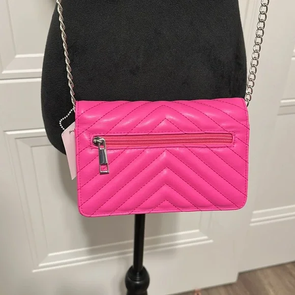 ALDO Pink Quilted Chain Shoulder Bag - Picture 9 of 11